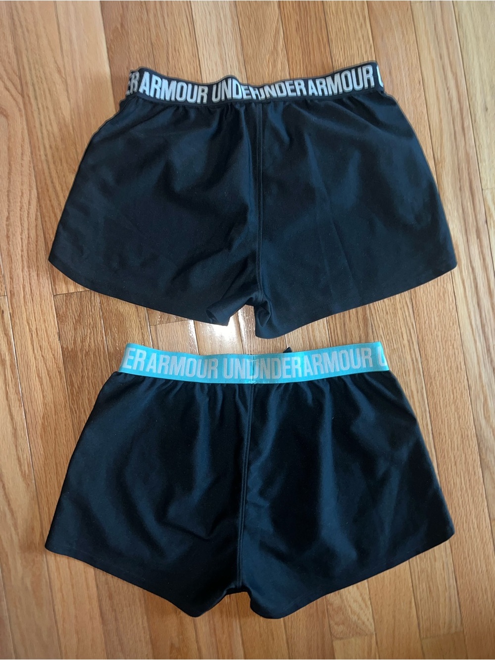 Under Armour Women’s Black Athletic Shorts (Two-Pack) - Picture 2 of 3